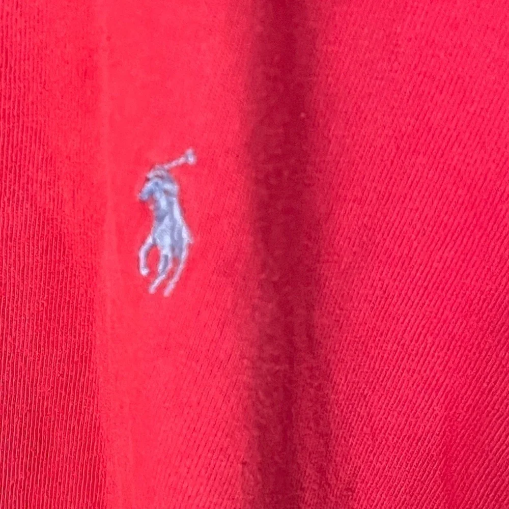 Polo Ralph Lauren Red Mens Long Sleeve T-Shirt Sz L